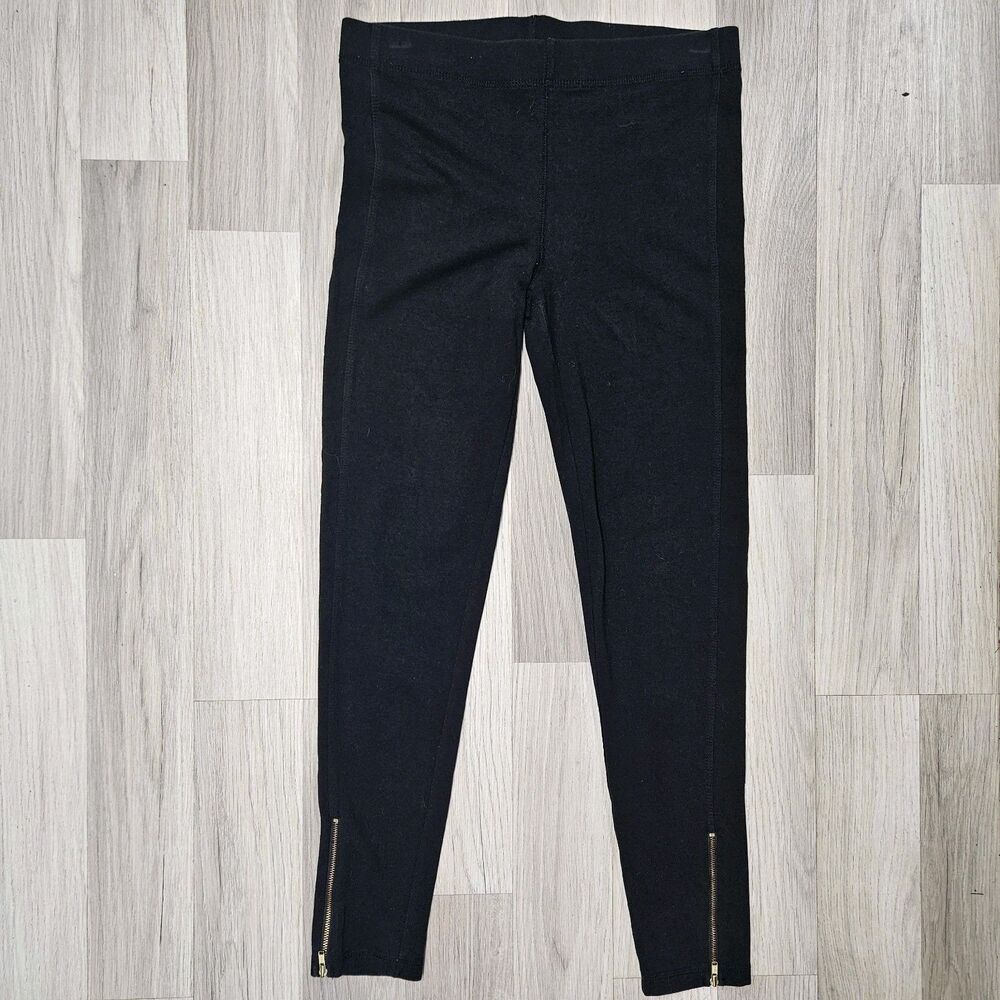 J. Crew Womens Black Ankle Zip Leggings Size Small